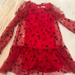 Size Small Girls Polka Dot Dress like new